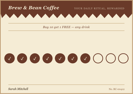 Loyalty card (retro)