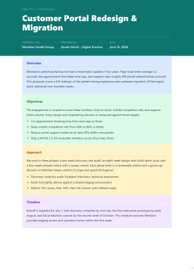 Project proposal (colorful)